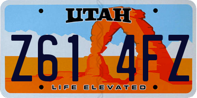 UT license plate Z614FZ