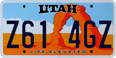 UT license plate Z614GZ