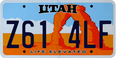 UT license plate Z614LF