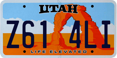UT license plate Z614LI