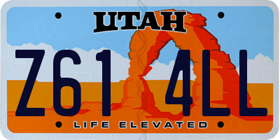 UT license plate Z614LL