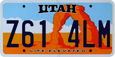 UT license plate Z614LM