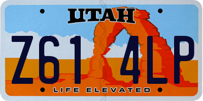 UT license plate Z614LP