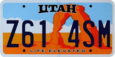 UT license plate Z614SM