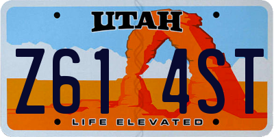 UT license plate Z614ST