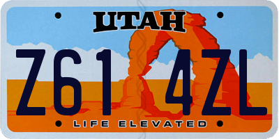 UT license plate Z614ZL