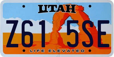 UT license plate Z615SE