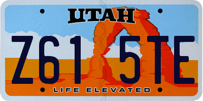 UT license plate Z615TE