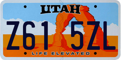 UT license plate Z615ZL