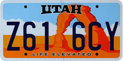 UT license plate Z616CY