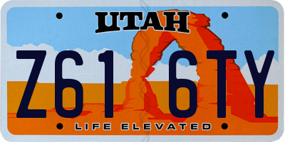 UT license plate Z616TY