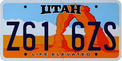 UT license plate Z616ZS