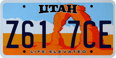 UT license plate Z617CE