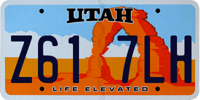 UT license plate Z617LH