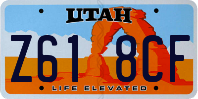 UT license plate Z618CF