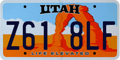 UT license plate Z618LF