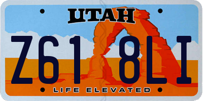 UT license plate Z618LI