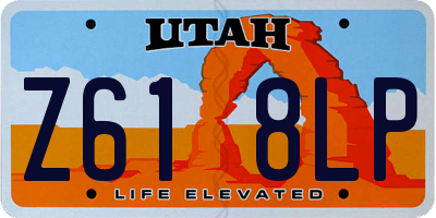 UT license plate Z618LP