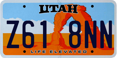 UT license plate Z618NN