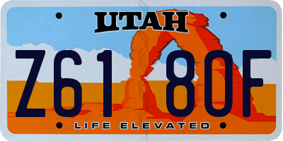 UT license plate Z618OF