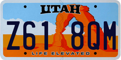 UT license plate Z618QM