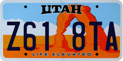 UT license plate Z618TA