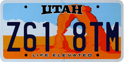 UT license plate Z618TM