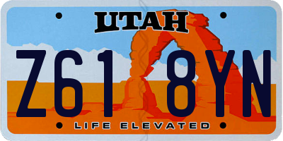 UT license plate Z618YN