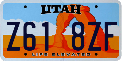 UT license plate Z618ZF