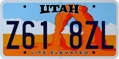 UT license plate Z618ZL