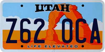 UT license plate Z620CA