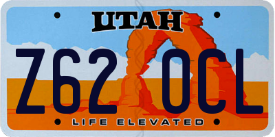 UT license plate Z620CL