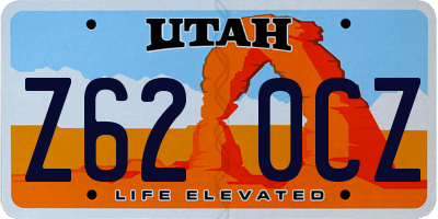 UT license plate Z620CZ