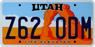 UT license plate Z620DM