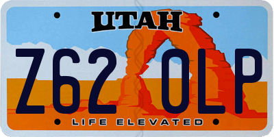UT license plate Z620LP