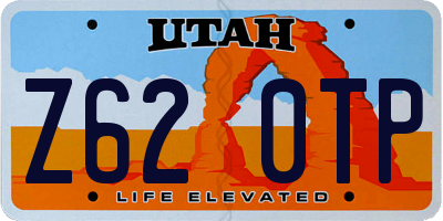 UT license plate Z620TP