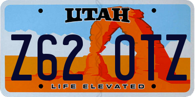 UT license plate Z620TZ