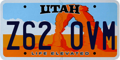 UT license plate Z620VM