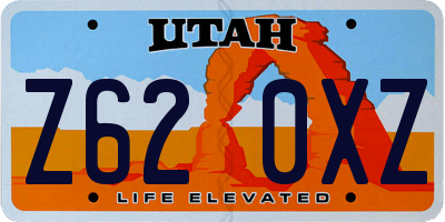 UT license plate Z620XZ
