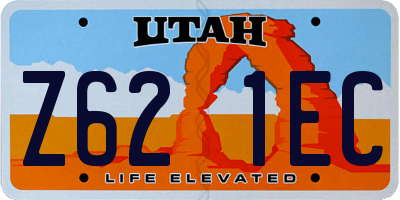UT license plate Z621EC