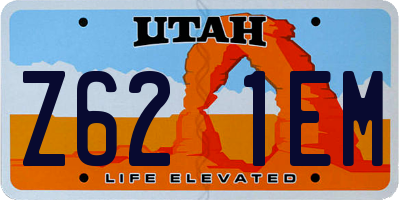UT license plate Z621EM