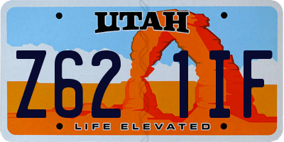 UT license plate Z621IF