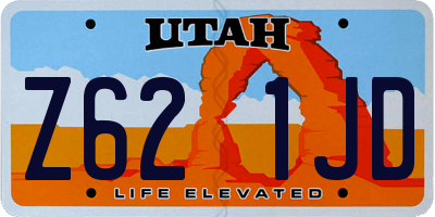 UT license plate Z621JD