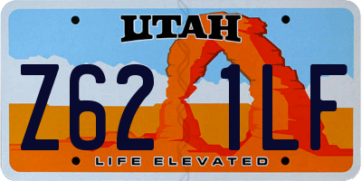 UT license plate Z621LF