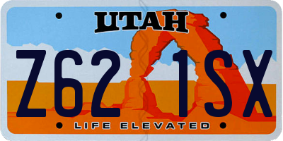 UT license plate Z621SX