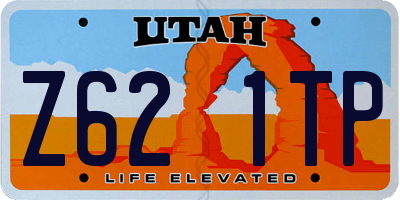 UT license plate Z621TP