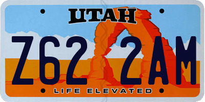 UT license plate Z622AM