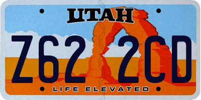 UT license plate Z622CD