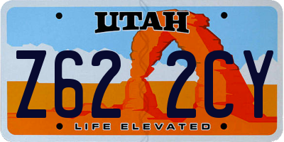 UT license plate Z622CY