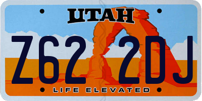 UT license plate Z622DJ